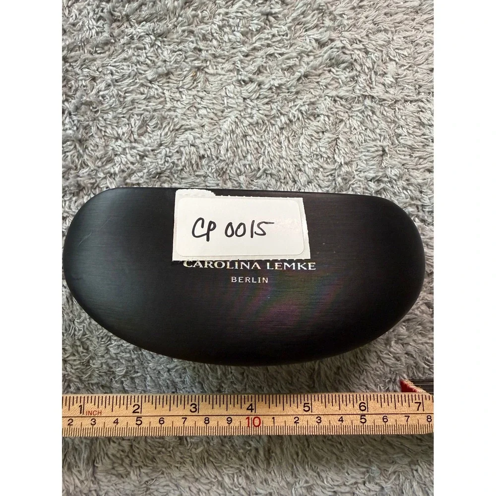 Carolina Lemke Unisex Hard Shell Eyewear Case OS Black Protective Logo